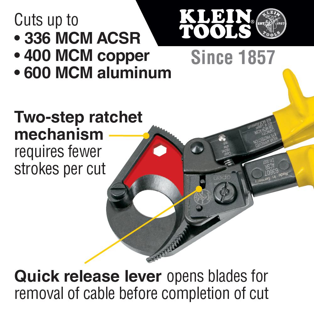 Klein Tools 63607 Small Acsr Cable Cutter