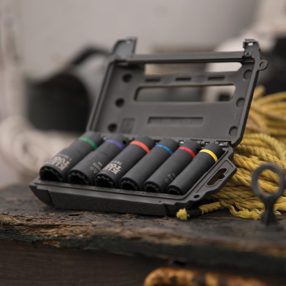Klein Tools 66010 Klein Tools 2-in-1 Impact 6-Pc. Socket Sets