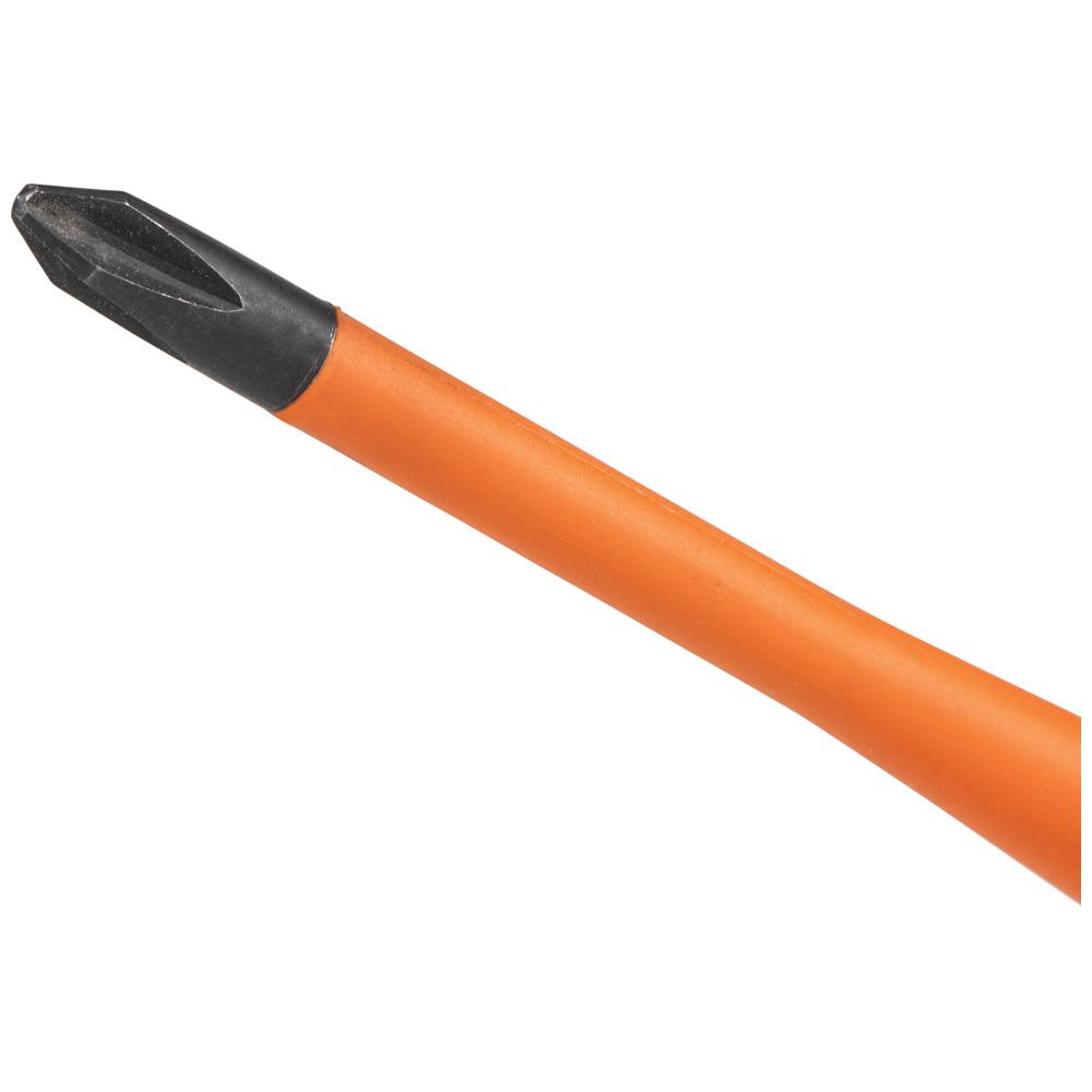 Klein Tools 6934INS Slim-Tip Insulated Screwdriver, #2 Phillips, 4-Inch Round Shank