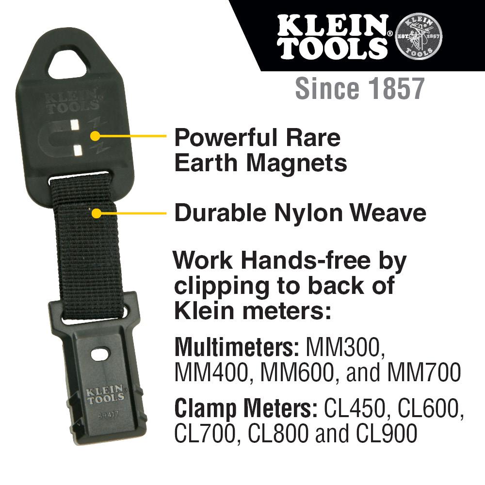 Klein Tools 69417 Rare-Earth Magnetic Hanger, with Strap