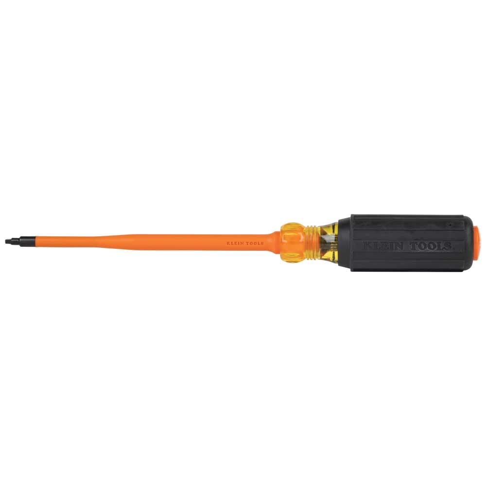 Klein Tools 6986INS Slim-Tip 1000V Insulated Screwdriver, #1 Square, 6-Inch Round Shank