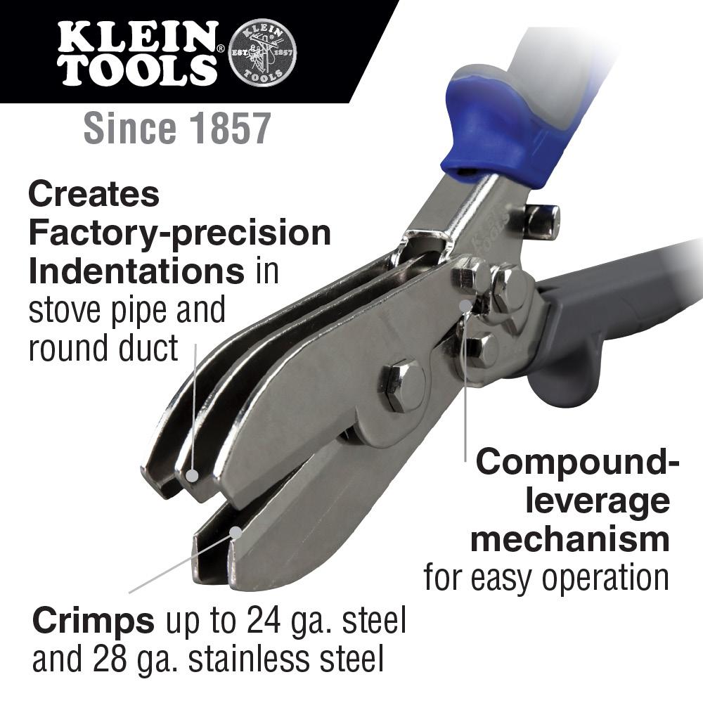 Klein Tools 86520 5 Blade Duct Crimper