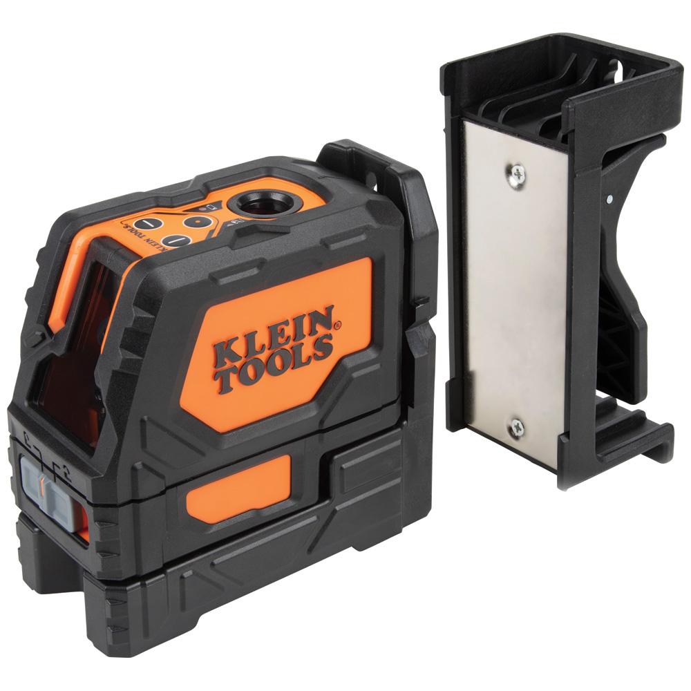 Klein Tools 93LCLG Laser Level, Self-Leveling Green Cross-Line and Red Plumb Spot