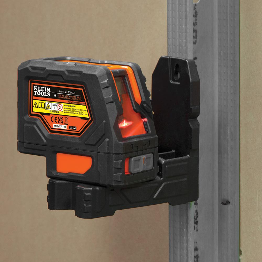 Klein Tools 93LCLS Laser Level, Self-Leveling Red Cross-Line Level and Red Plumb Spot