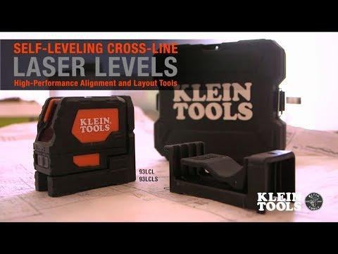 Klein Tools 93LCLS Laser Level, Self-Leveling Red Cross-Line Level and Red Plumb Spot