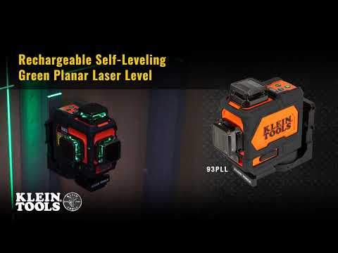 Klein Tools 93PLL Rechargeable Self-Leveling Green Planar Laser Level