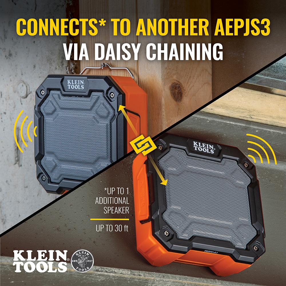 Klein Tools AEPJS3 Bluetooth® Jobsite Speaker with Magnet and Hook