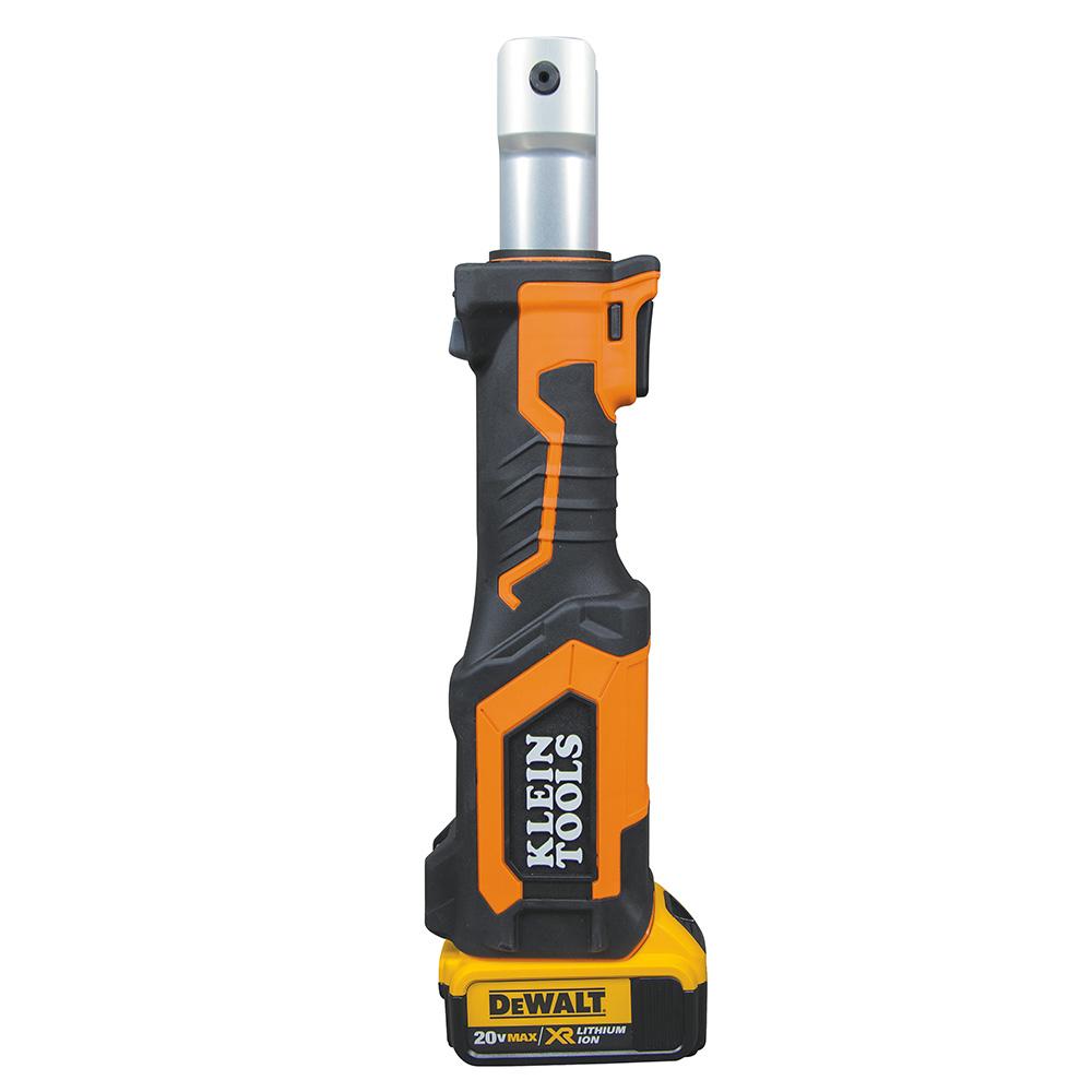 Klein Tools BAT207T234H Battery-Operated Crimper, O+ Die Head, 4 Ah