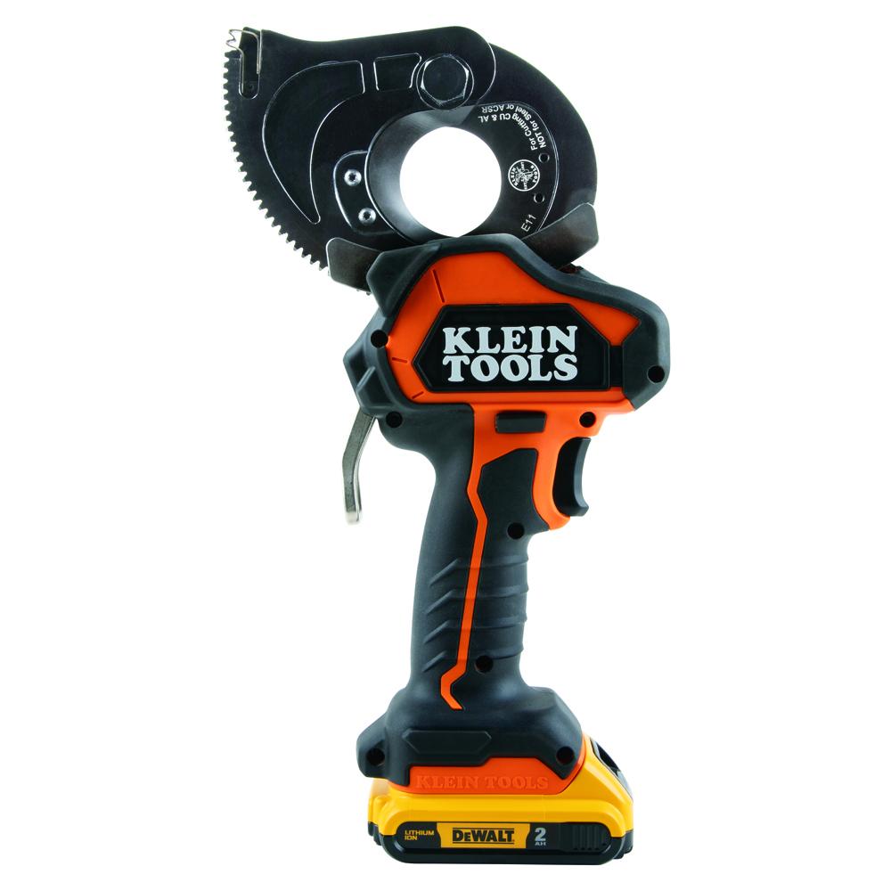 Klein Tools BAT20GD10 Battery-Operated Cu/Al Closed-Jaw Cutter, 2 Ah