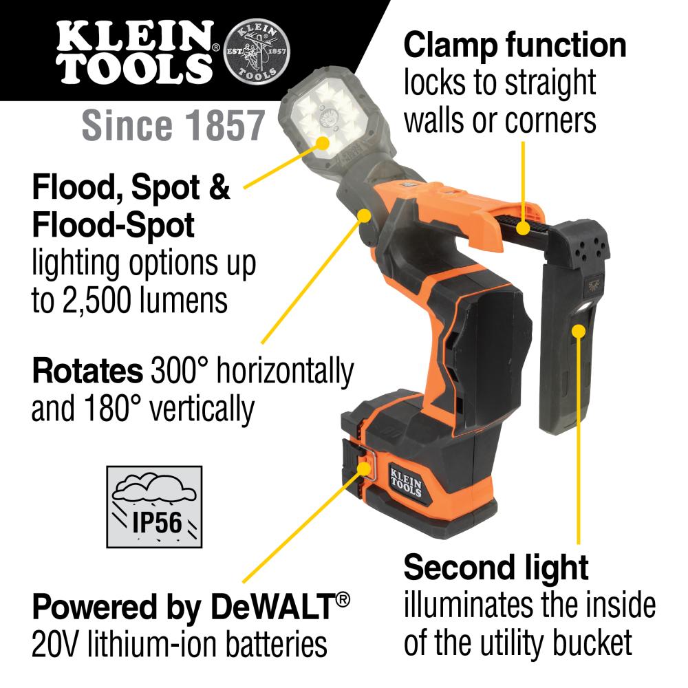 Klein Tools BAT20UBL Cordless Utility LED Light (Tool Only)