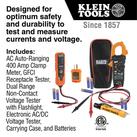 Klein Tools CL120VP Clamp Meter Electrical Test Kit