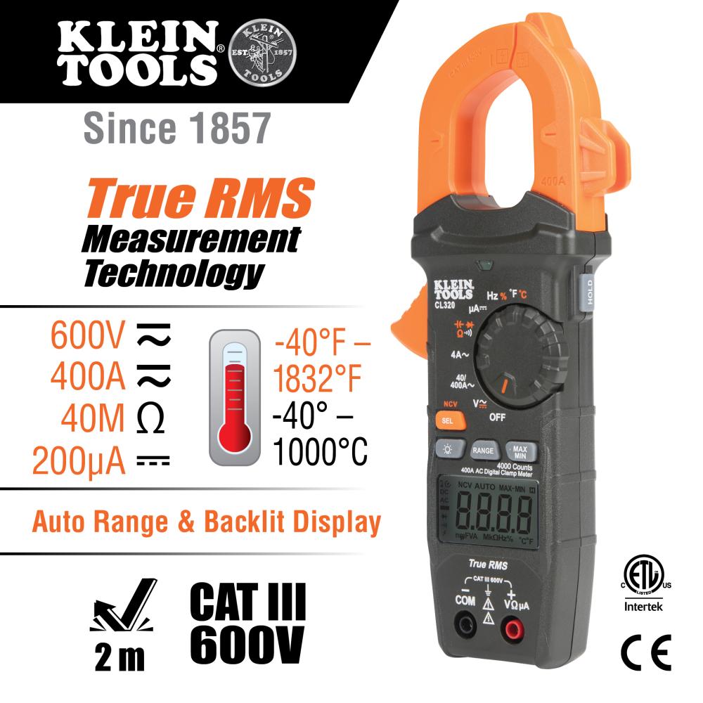 Klein Tools CL320KIT HVAC Electrical Test Kit