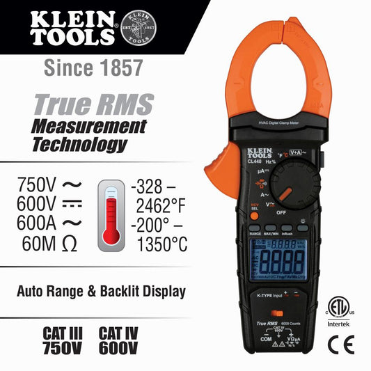 Klein Tools CL440 HVAC Clamp Meter