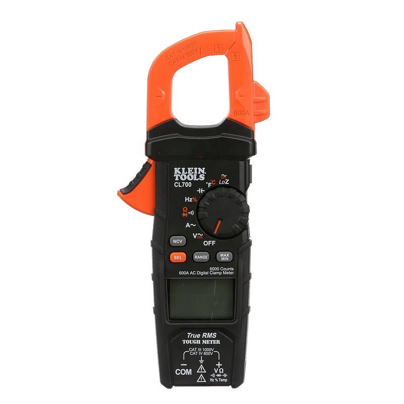 Klein Tools CL700 Digital Clamp Meter, AC Auto-Ranging TRMS, Low Impedance (LoZ) Mode