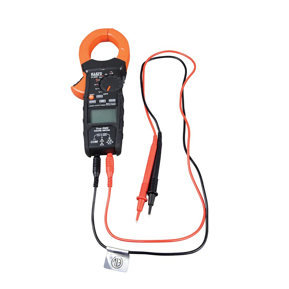 Klein Tools CL900 Digital Clamp Meter, AC Auto-Range TRMS, Low Impedance (LoZ), 2000 Amp