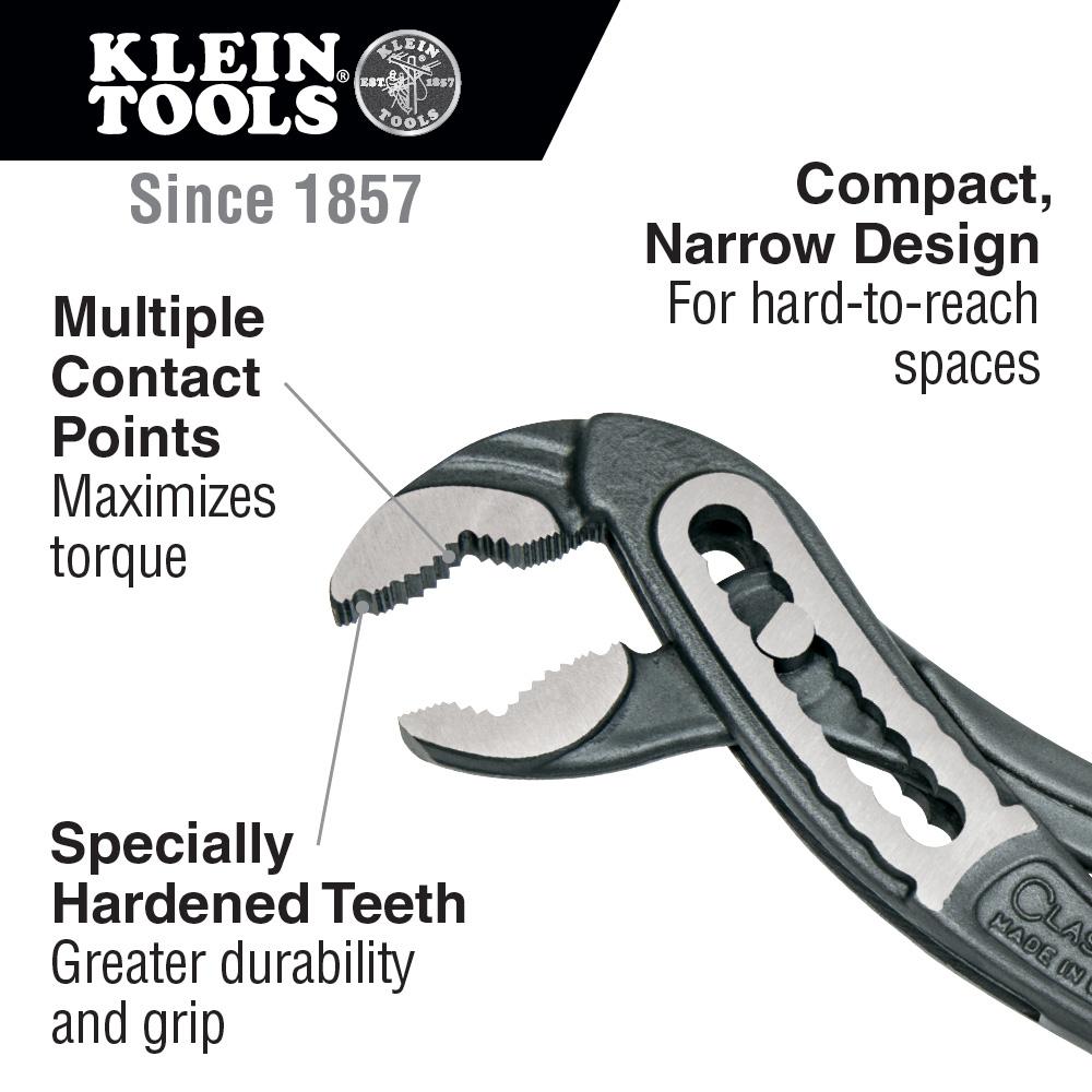 Klein Tools D504-7 Classic Klaw Pump Pliers, 7-Inch