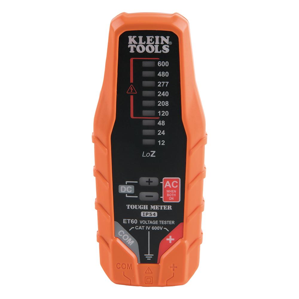 Klein Tools ET60 Electronic AC/DC Voltage Tester, 12 to 600V