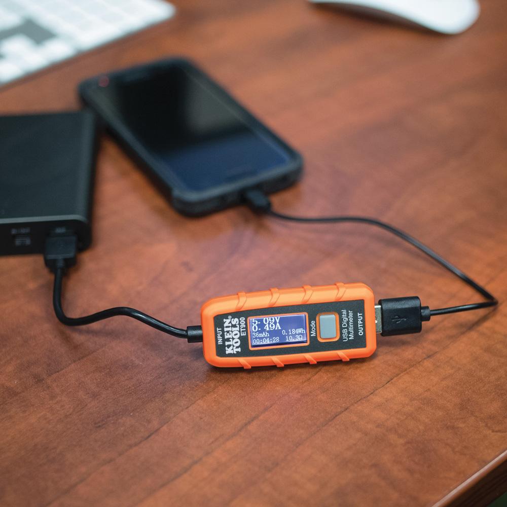 Klein Tools ET900 USB Digital Meter, USB-A (Type A)