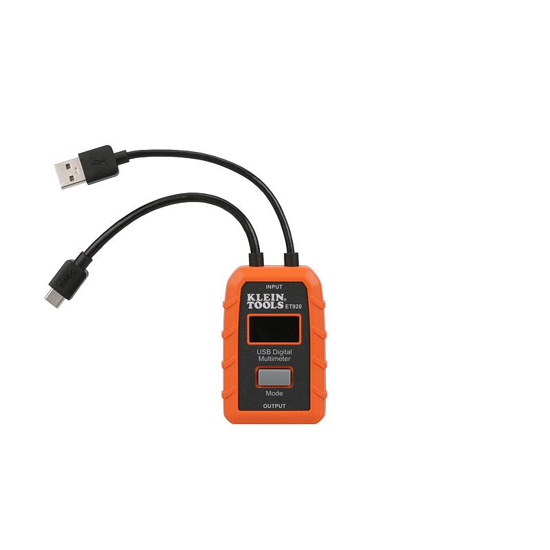 Klein Tools ET920 USB Digital Meter, USB-A and USB-C