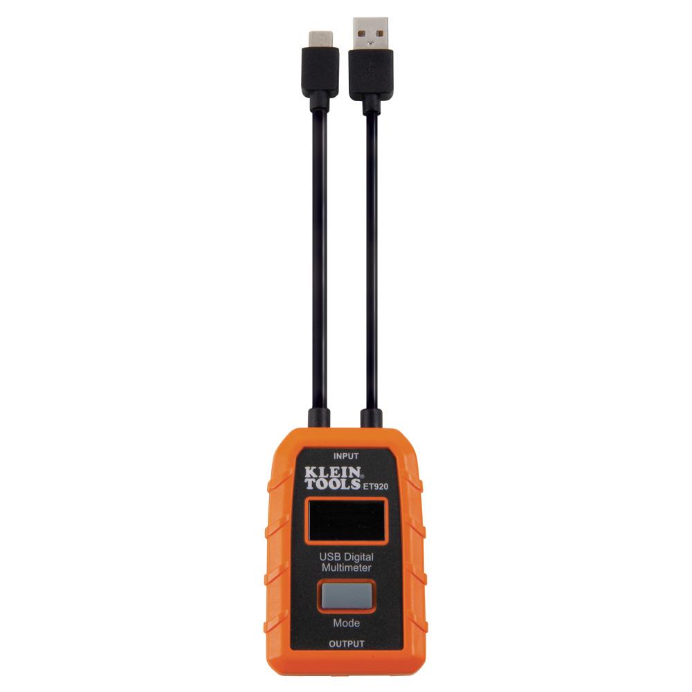 Klein Tools ET920 USB Digital Meter, USB-A and USB-C