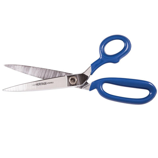 Klein Tools G210LRBLU Bent Trimmer w/Large Ring, Coated Handles, 10-Inch