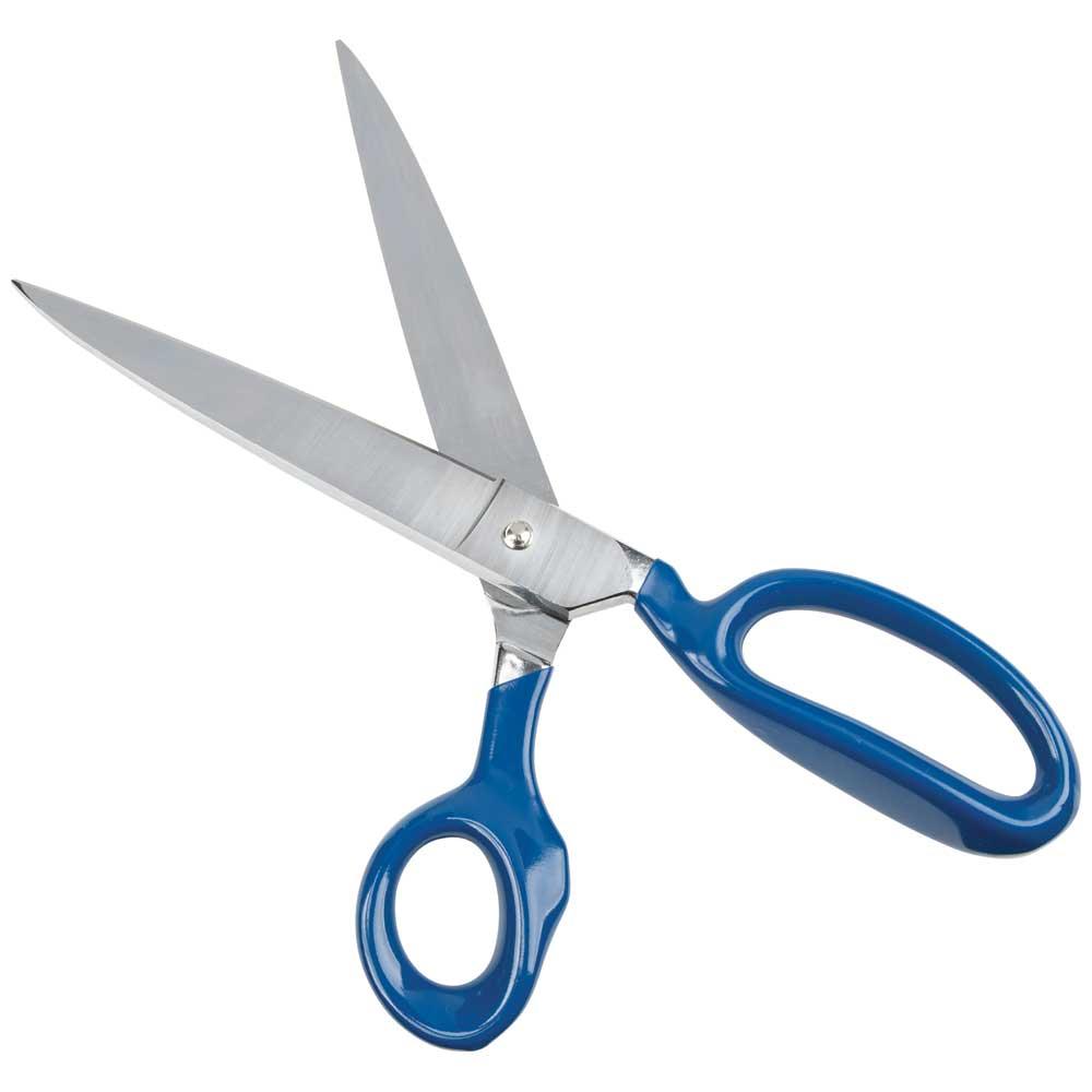 Klein Tools G212LRBLU Bent Trimmer w/Large Ring, Coated Handles, 12-Inch