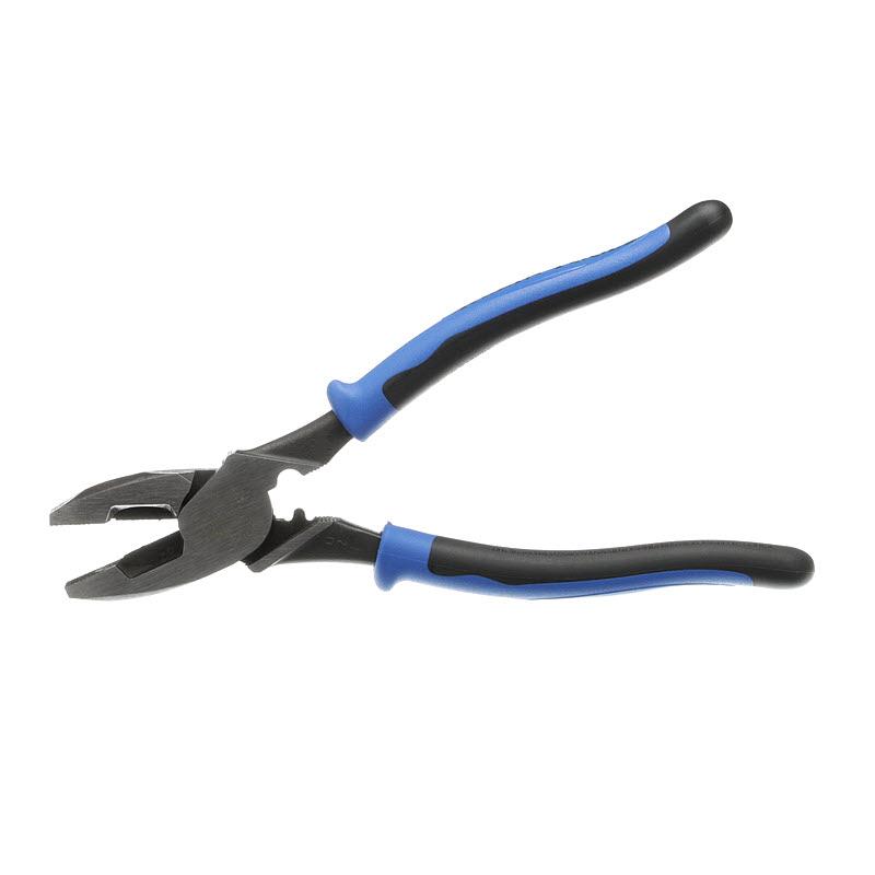 Klein Tools J2000-9NECRTP Lineman's Pliers, Fish Tape Pull/Crimping, 9-Inch
