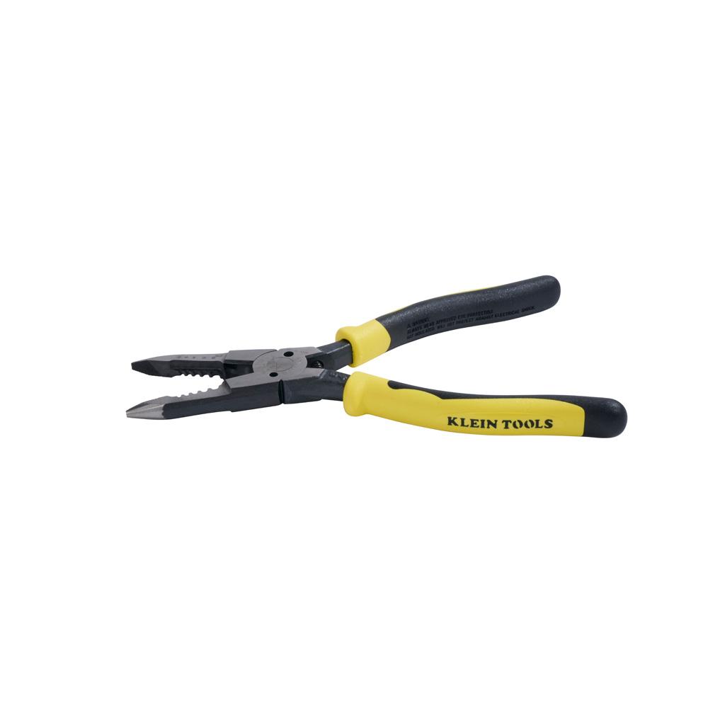 Klein Tools J206-8C Pliers, All-Purpose Needle Nose, Spring Loaded, Cuts, Strips, 8.5-Inch