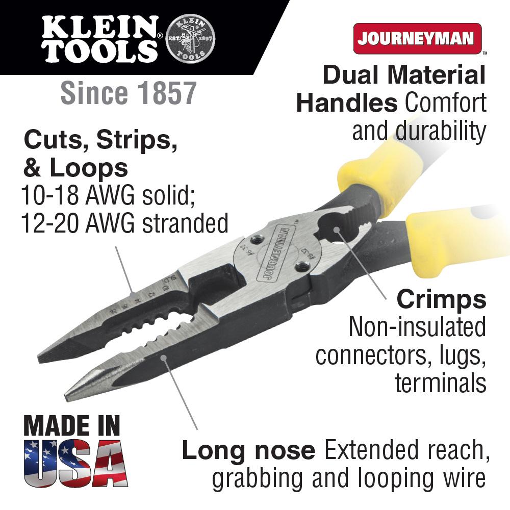 Klein Tools J207-8CR All-Purpose Pliers Withcrimper