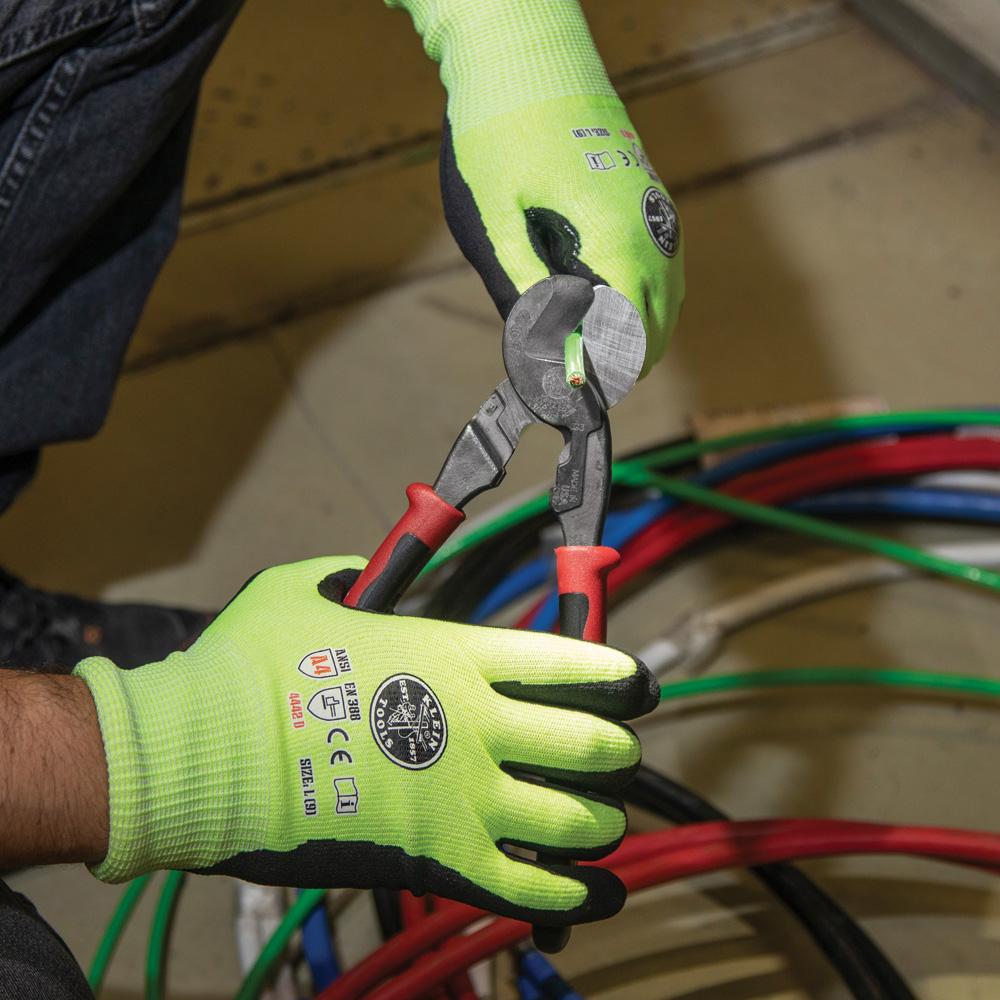 Klein Tools J63225N Journeyman High Leverage Cable Cutter with Stripping