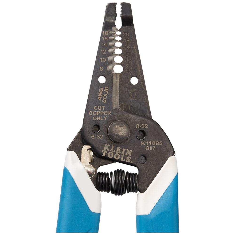 Klein Tools K11095 Klein-Kurve® Wire Stripper / Cutter, 8-20 AWG