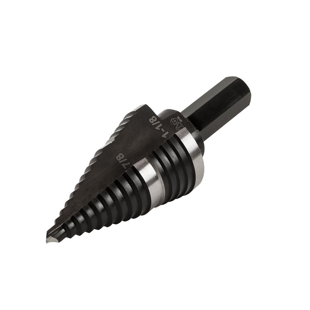 Klein Tools KTSB11 Step Drill Bit #11 Double-Fluted 7/8 to 1-1/8-Inch