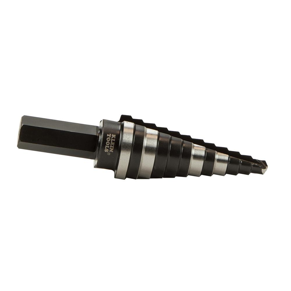 Klein Tools KTSB14 Step Drill Bit #14 Double-Fluted, 3/16 to 7/8-Inch