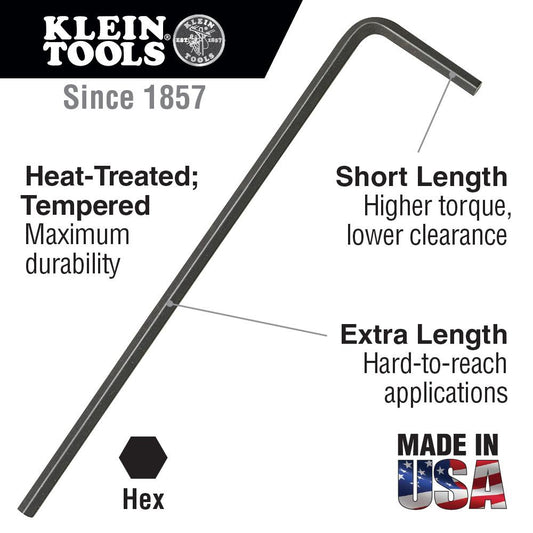 Klein Tools LL2 33091 .050 In Hex Key (25 EA)