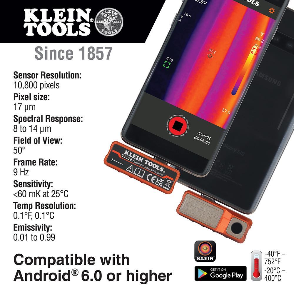 Klein Tools TI220 Thermal Imager for Android® Devices