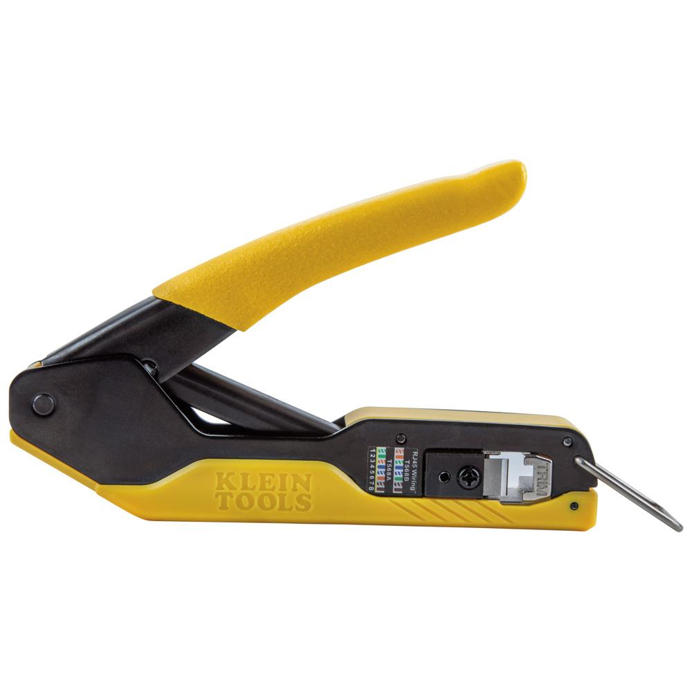 Klein Tools VDV226-005 Data Cable Crimping Tool for Pass-Thru, Compact