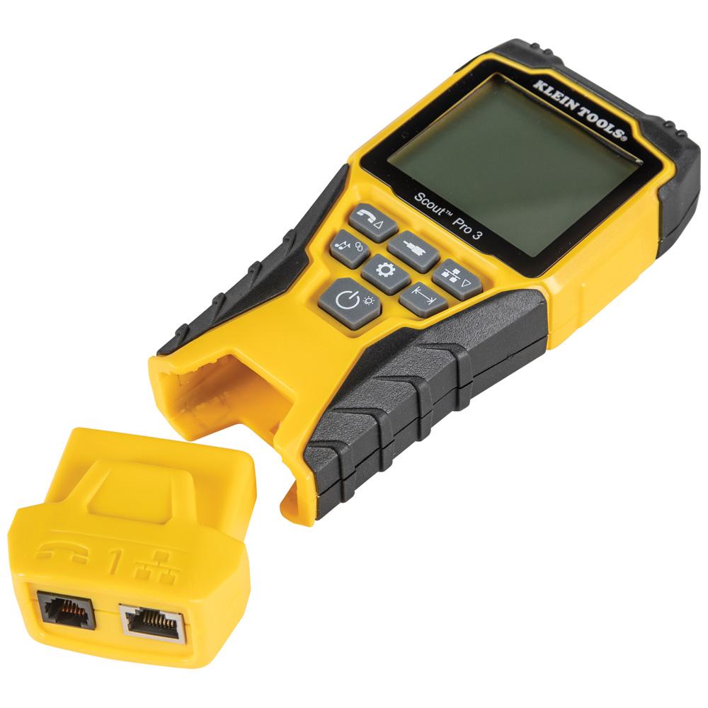 Klein Tools VDV501-851 Cable Tester Kit with Scout® Pro 3 Tester, Remotes, Adapter, Battery