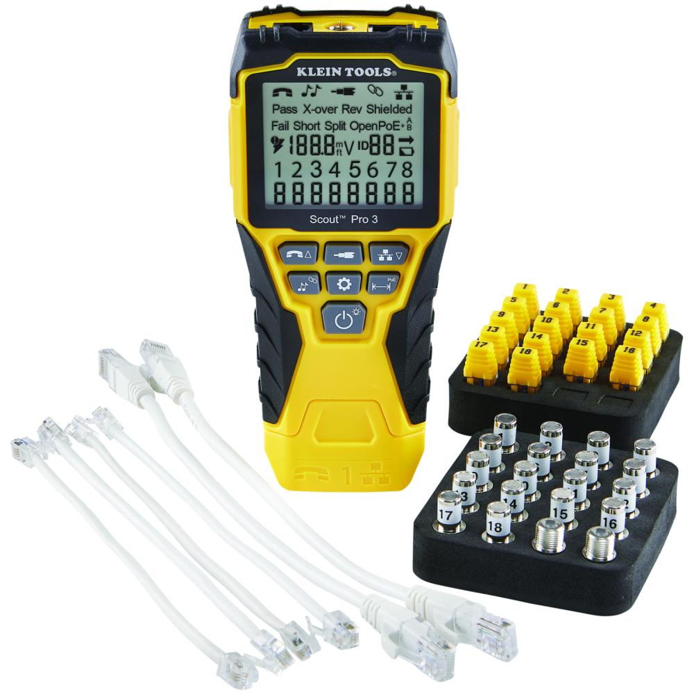 Klein Tools VDV501-852 Scout® Pro 3 Tester with Locator Remote Kit