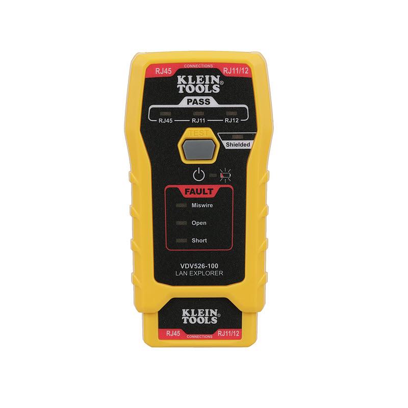 Klein Tools VDV526-100 Network Cable Tester, LAN Explorer® Data Cable Tester with Remote