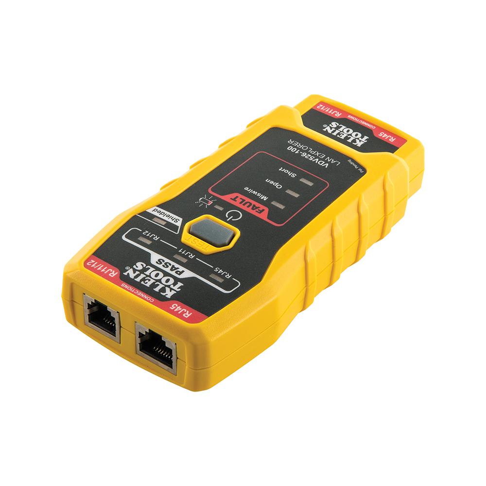 Klein Tools VDV526-100 Network Cable Tester, LAN Explorer® Data Cable Tester with Remote