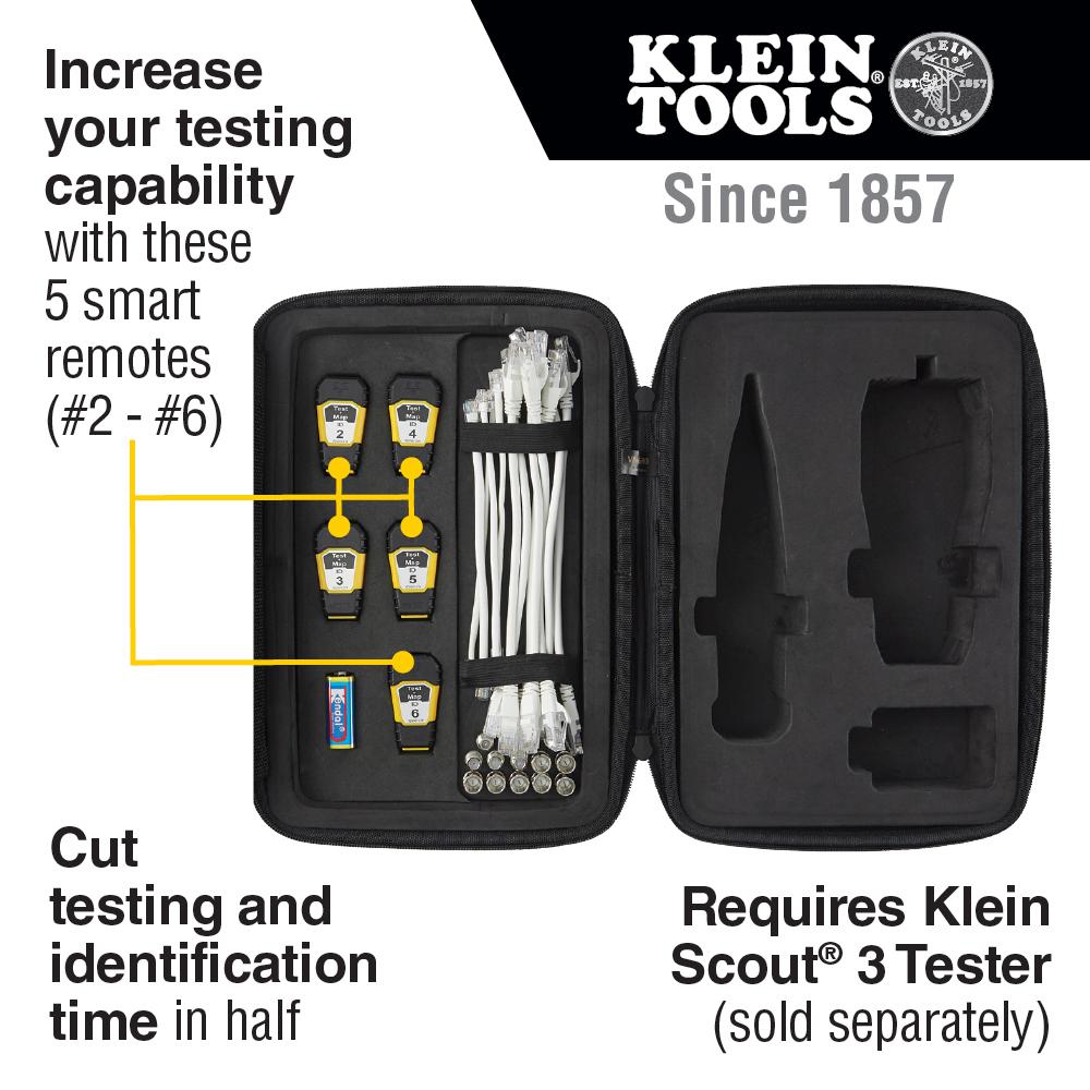 Klein Tools VDV770-850 Test + Map Remotes (#2 - #6) Upgrade Kit for Scout® Pro 3 Tester