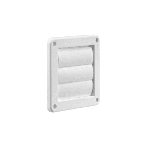 Lambro 2676W-R 4 Inch White Plastic Exhaust Wall Louvered Vent (Retail)