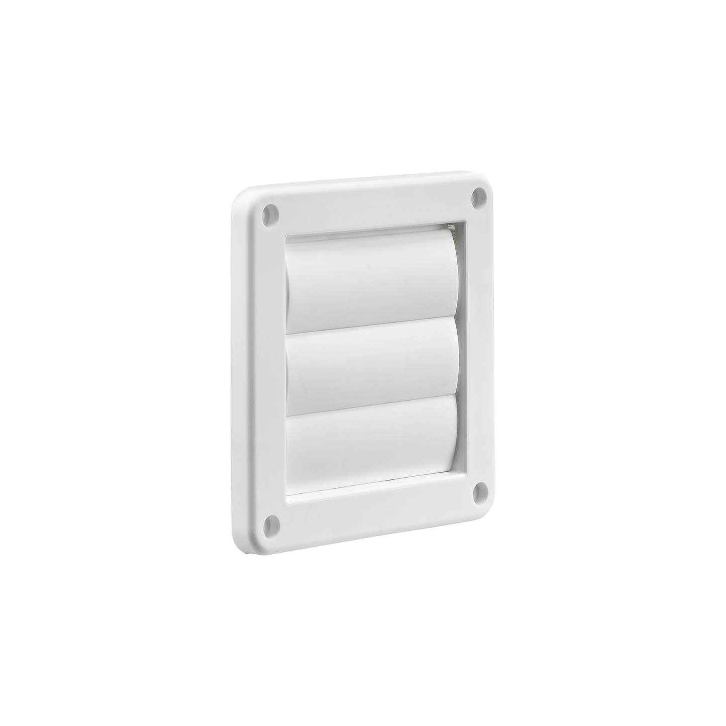 Lambro 1423W 4 Inch White Plastic Wall Exhaust Louvered Dryer Vent