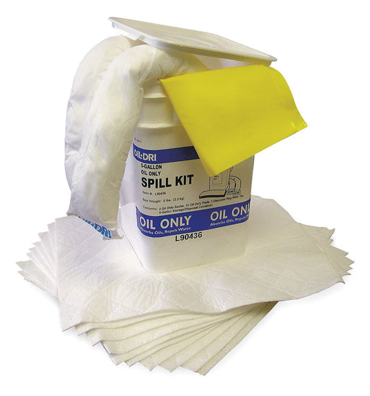 Oil Dri L90436 Oil Only Bucket Spill Kit, 5 Gallon Capacity