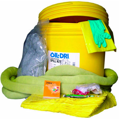 Oil Dri L90894R 19" L x 15" W 17 gal/kit Capacity Oil-Dri Yellow Hazmat Spill Response Kit