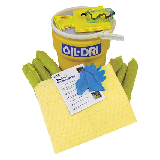 Oil Dri L91310 39Pc 10gal Yellow Hazmat Spill Response Kit