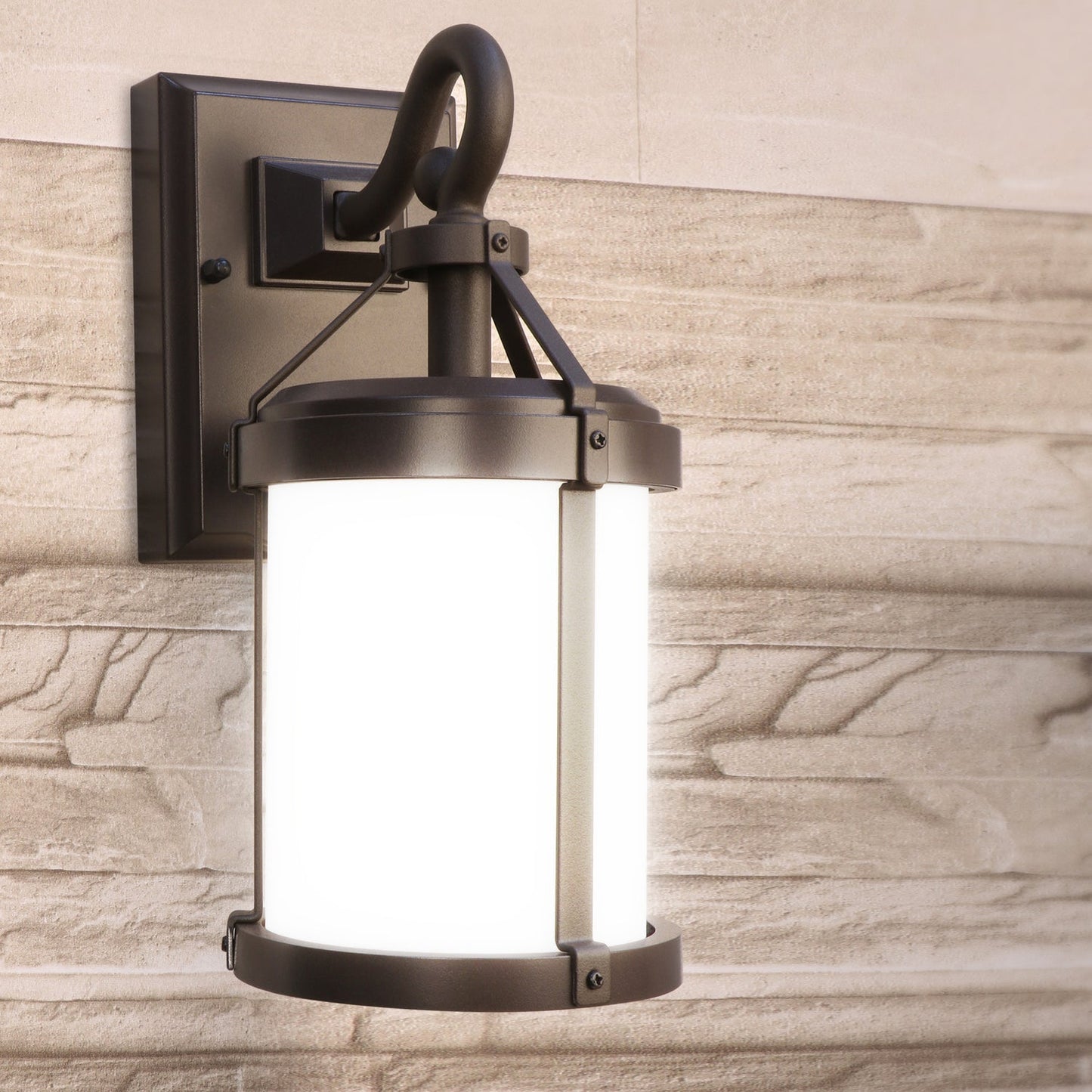 Feit Electric LAN11RND/SYNC/BZ 11 in. OneSync Landscape 120V Bronze Round Decorative Lantern
