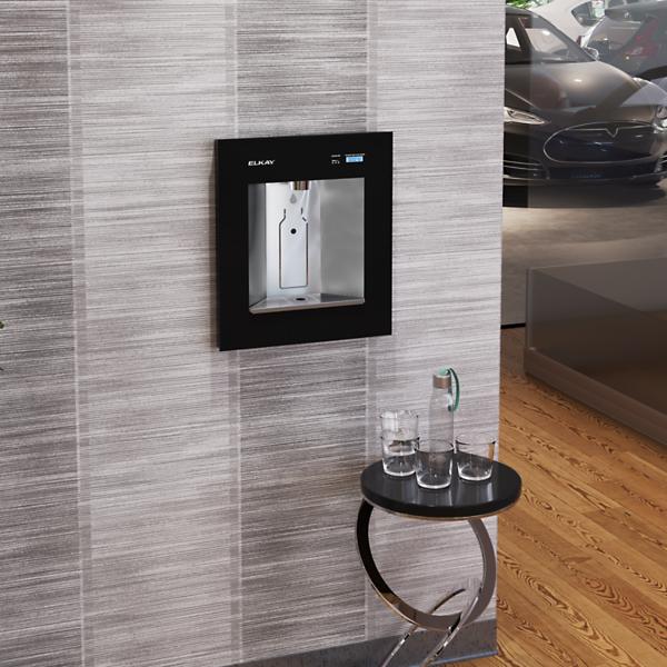 Elkay LBWDC00BKC ezH2O Liv® Pro In-Wall Commercial Filtered Water Dispenser Non-refrigerated Midnight