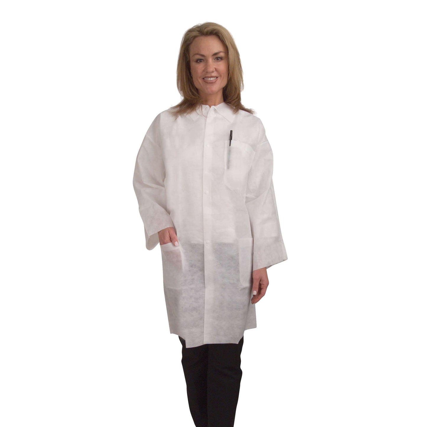 Cordova Safety LC55L Polypropylene, Lab Coat