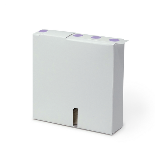 Globe Scientific LCR-13L Label Rolls Cryo 13mm Dots for 1.5-2mL Tubes Lavender